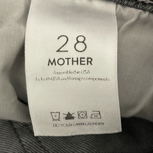 Mother Hustler Cropped Straight Leg Chewed Hem Jeans - Picture 8 of 10